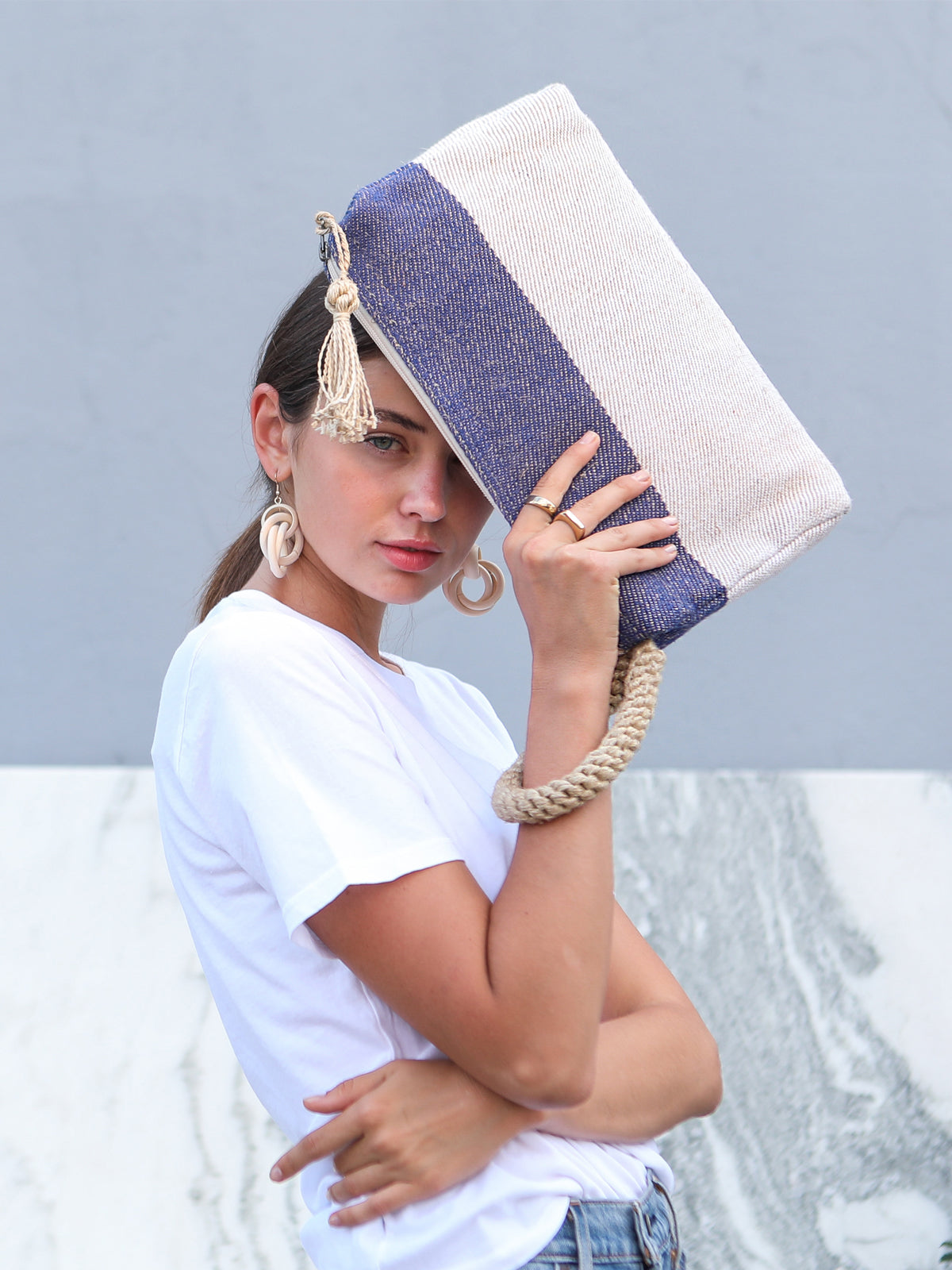 
                  
                    Block A Clutch - Blue by KORISSA
                  
                