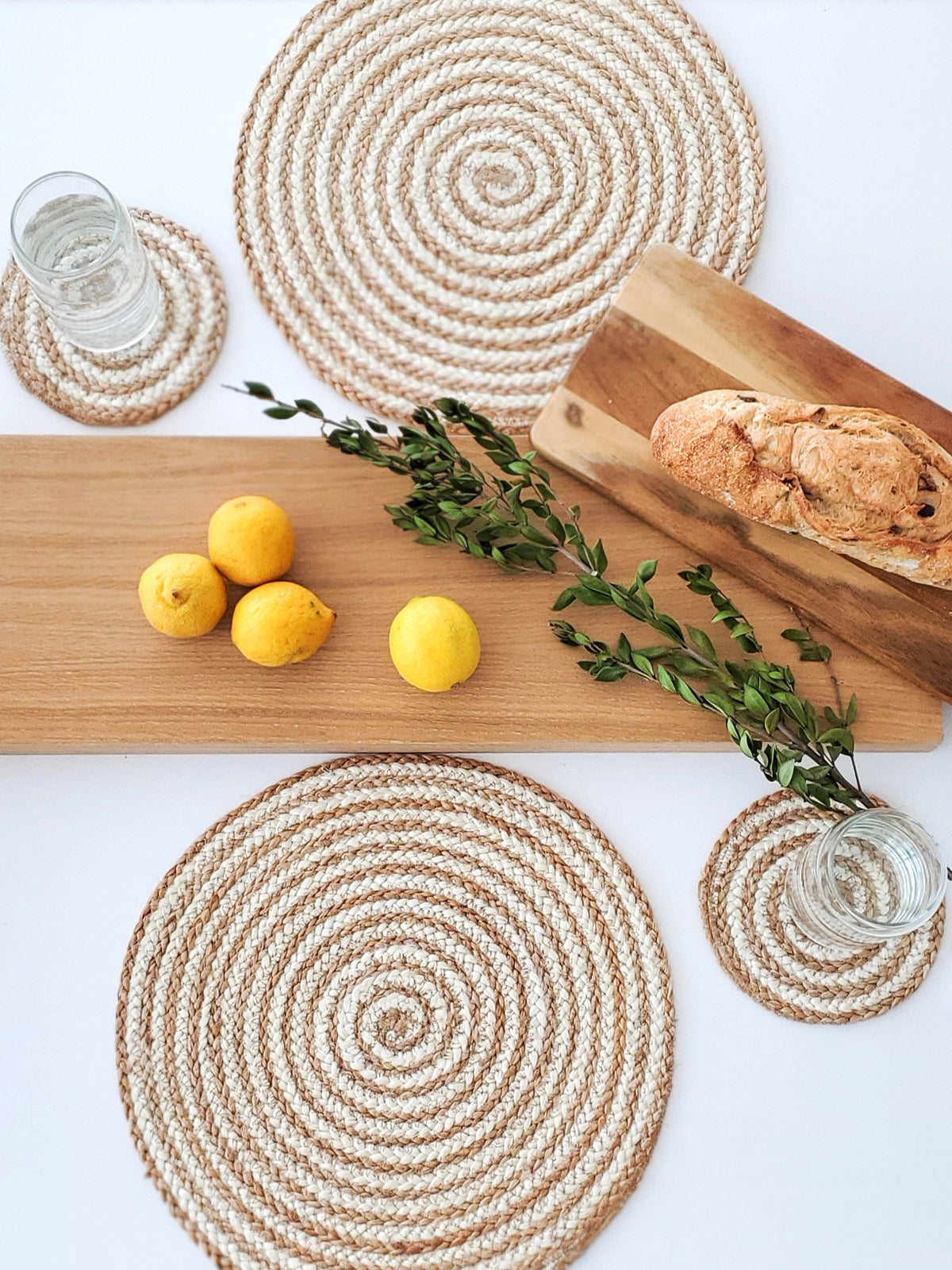 
                  
                    Kata Spiral Coaster Trivet - Natural (Set of 4) by KORISSA
                  
                