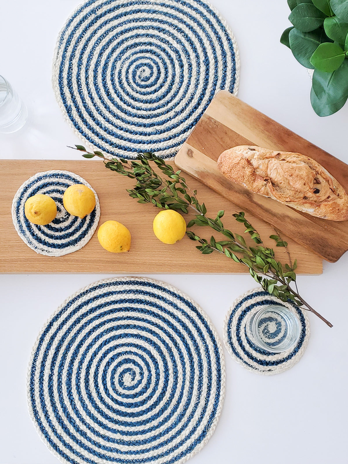 
                  
                    Kata Spiral Placemat - Blue (Set of 4) by KORISSA
                  
                