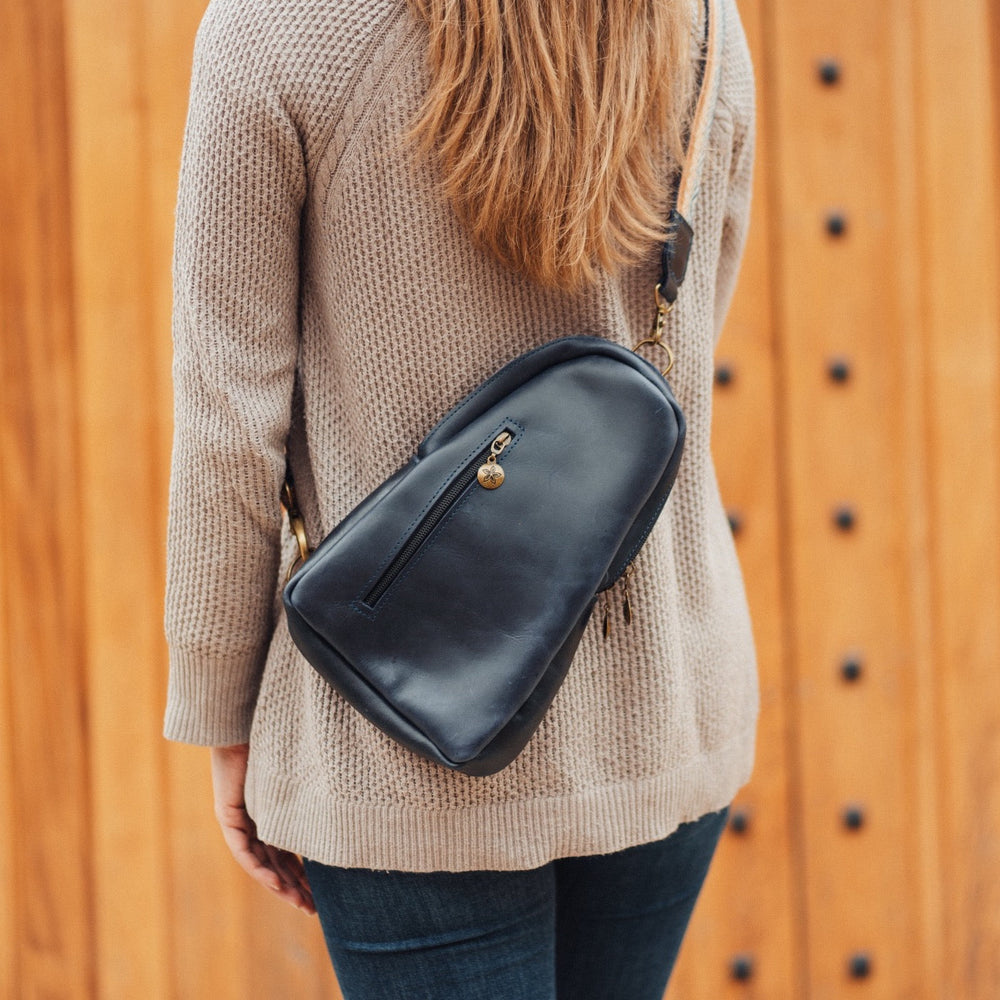 Sling Crossbody Backpack in Navy by SutiSana