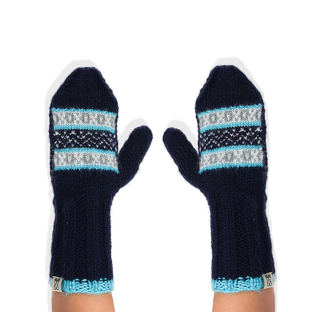 Tushar (Frost) Mittens by Fazl