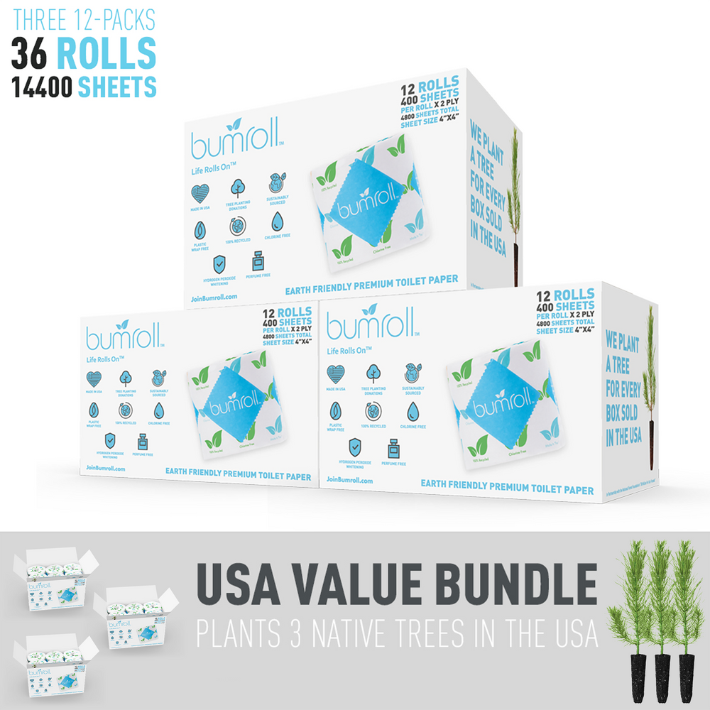 
                  
                    Bumroll 100% Recycled Premium Toilet Paper by Join Bumroll
                  
                