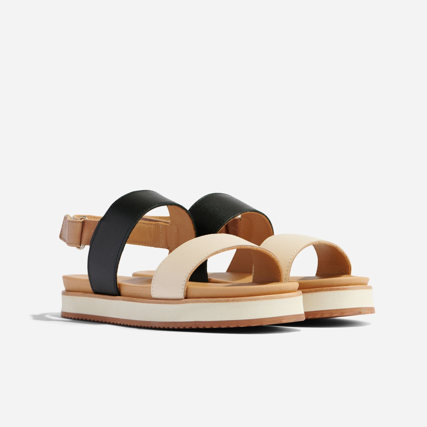 
                  
                    Go-To Flatform Sandal Bone/Black Colorblock
                  
                