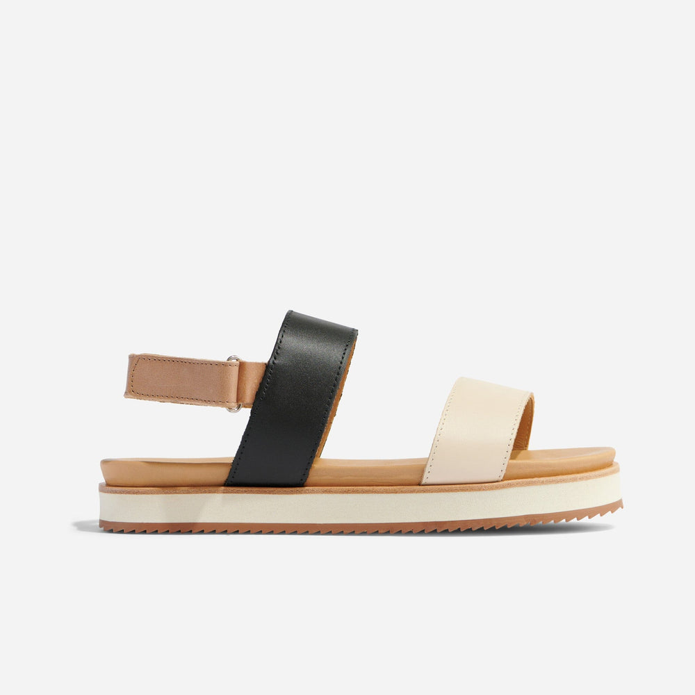 
                  
                    Go-To Flatform Sandal Bone/Black Colorblock
                  
                