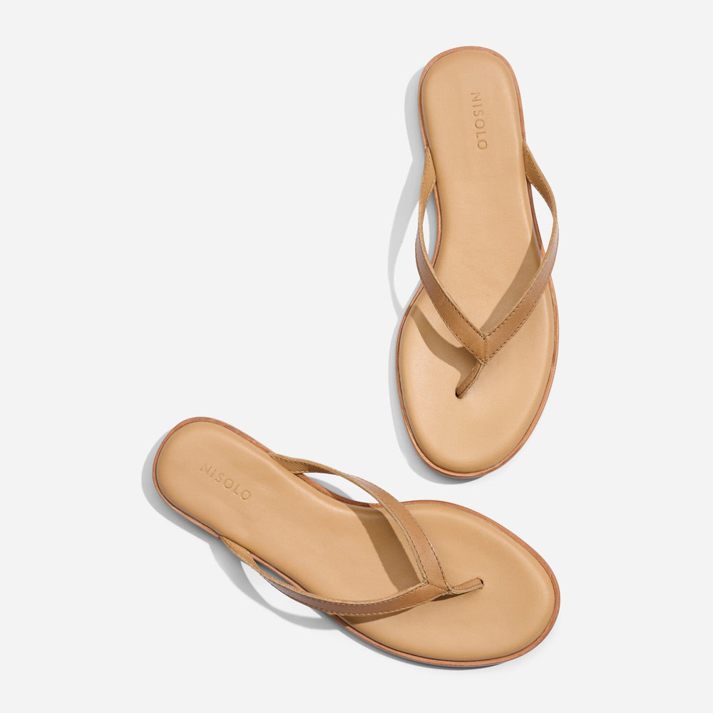 Isabel Go-To Flip Flop Almond