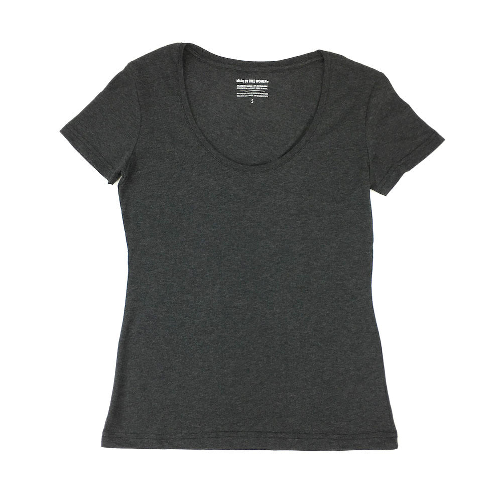 
                  
                    WOMENS CHARCOAL T-SHIRT by MADE FREE®
                  
                
