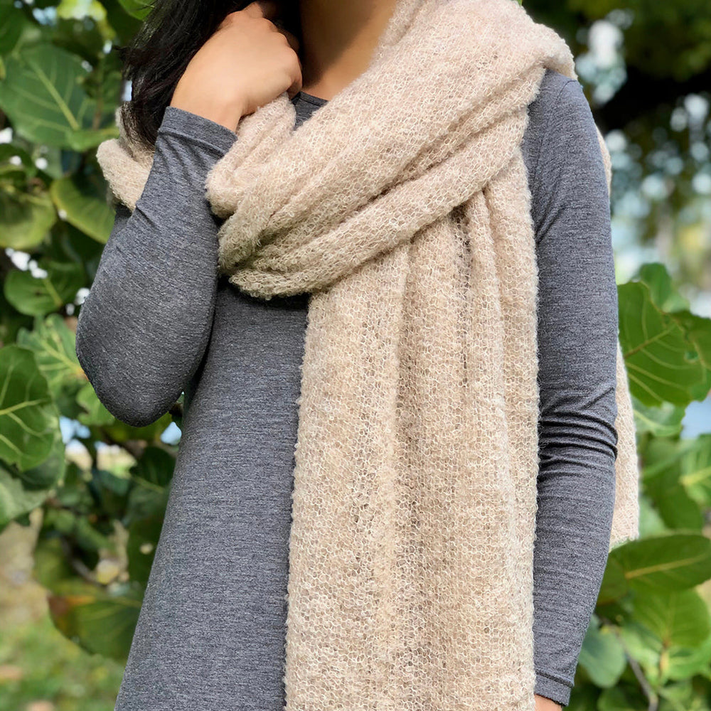 
                  
                    Almond Ultra Plush Alpaca Scarf by SLATE + SALT
                  
                