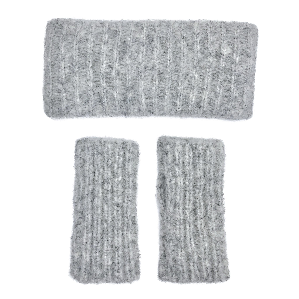 
                  
                    Gray Ribbed Alpaca Ear Warmer by SLATE + SALT
                  
                