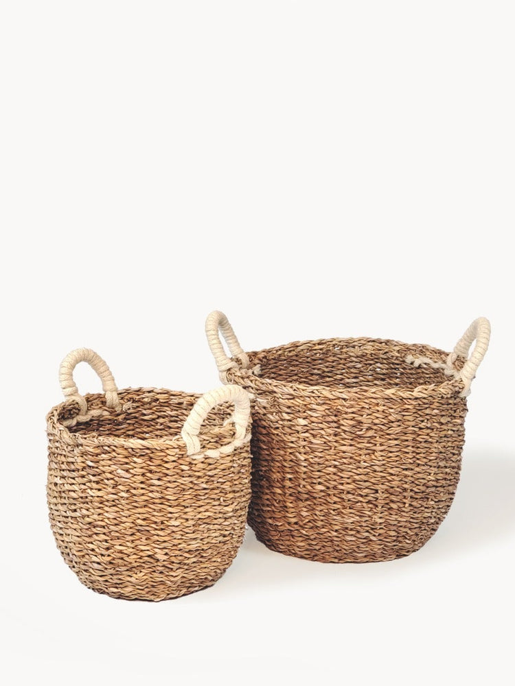 
                  
                    Savar Basket with White Handle by KORISSA
                  
                