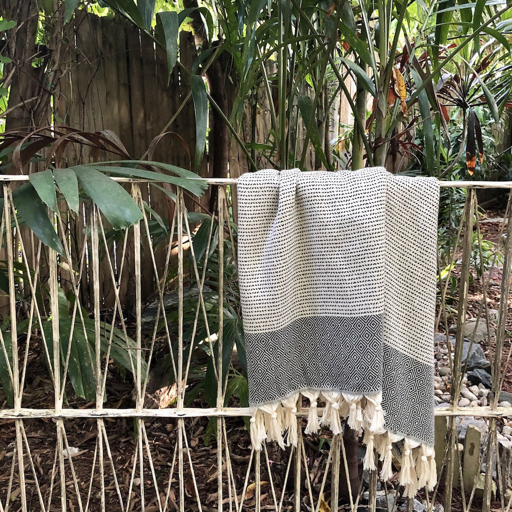 
                  
                    Diamond Stripe Turkish Towel by SLATE + SALT
                  
                