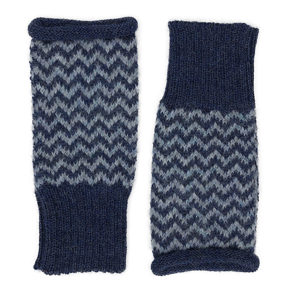 Azul Chevron Knit Alpaca Gloves by SLATE + SALT