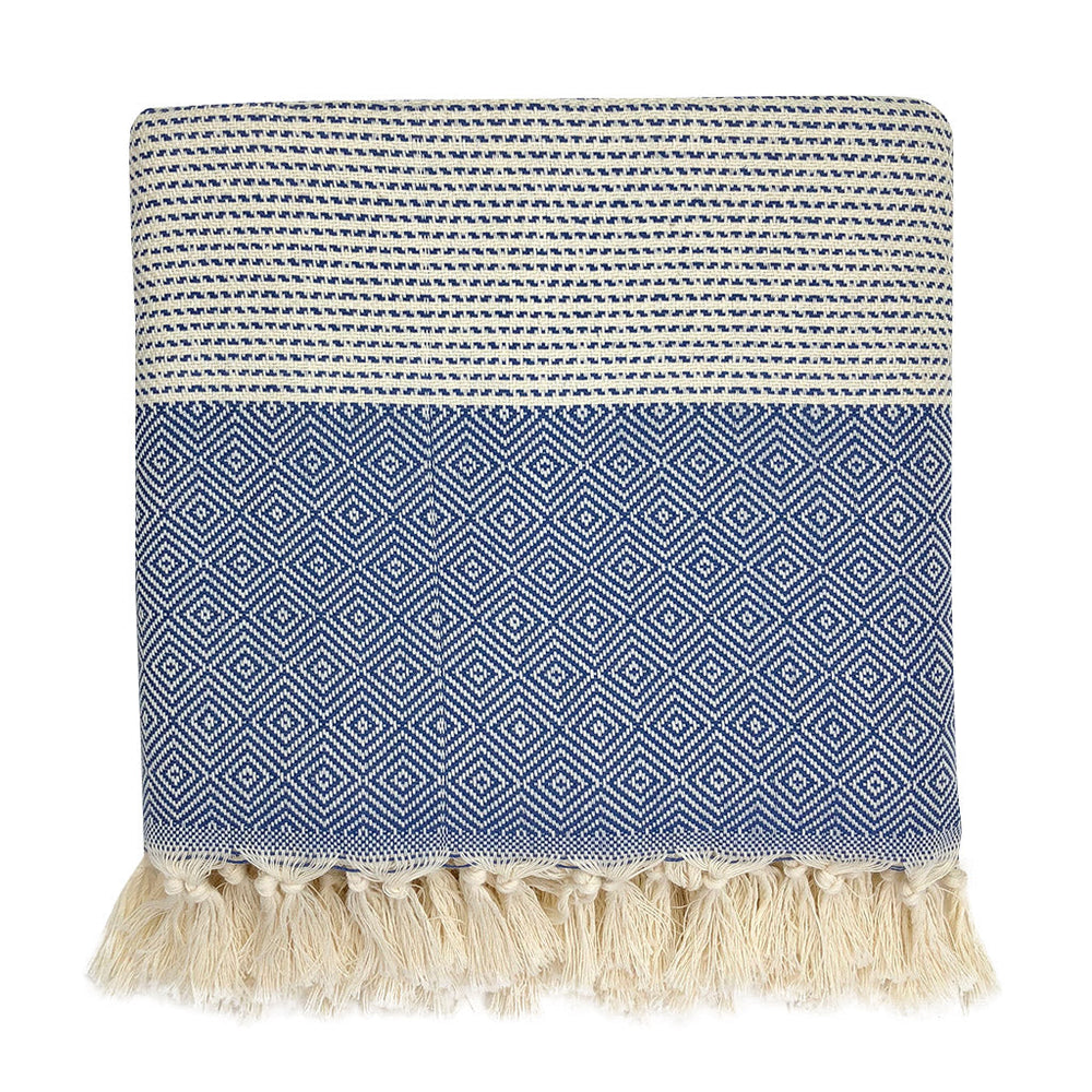 
                  
                    Diamond Stripe Turkish Throw by SLATE + SALT
                  
                