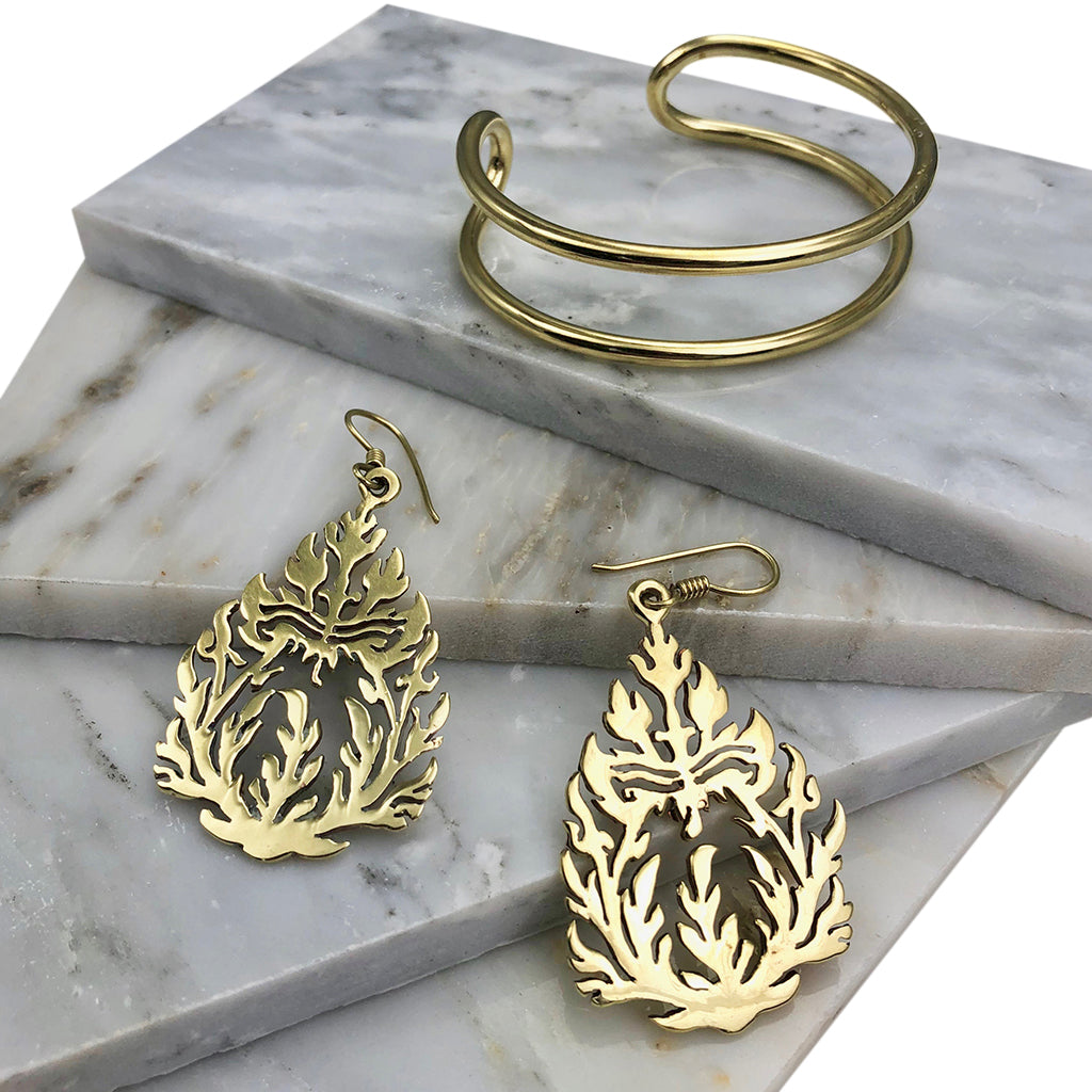 
                  
                    Khmer Temple Earrings by SLATE + SALT
                  
                