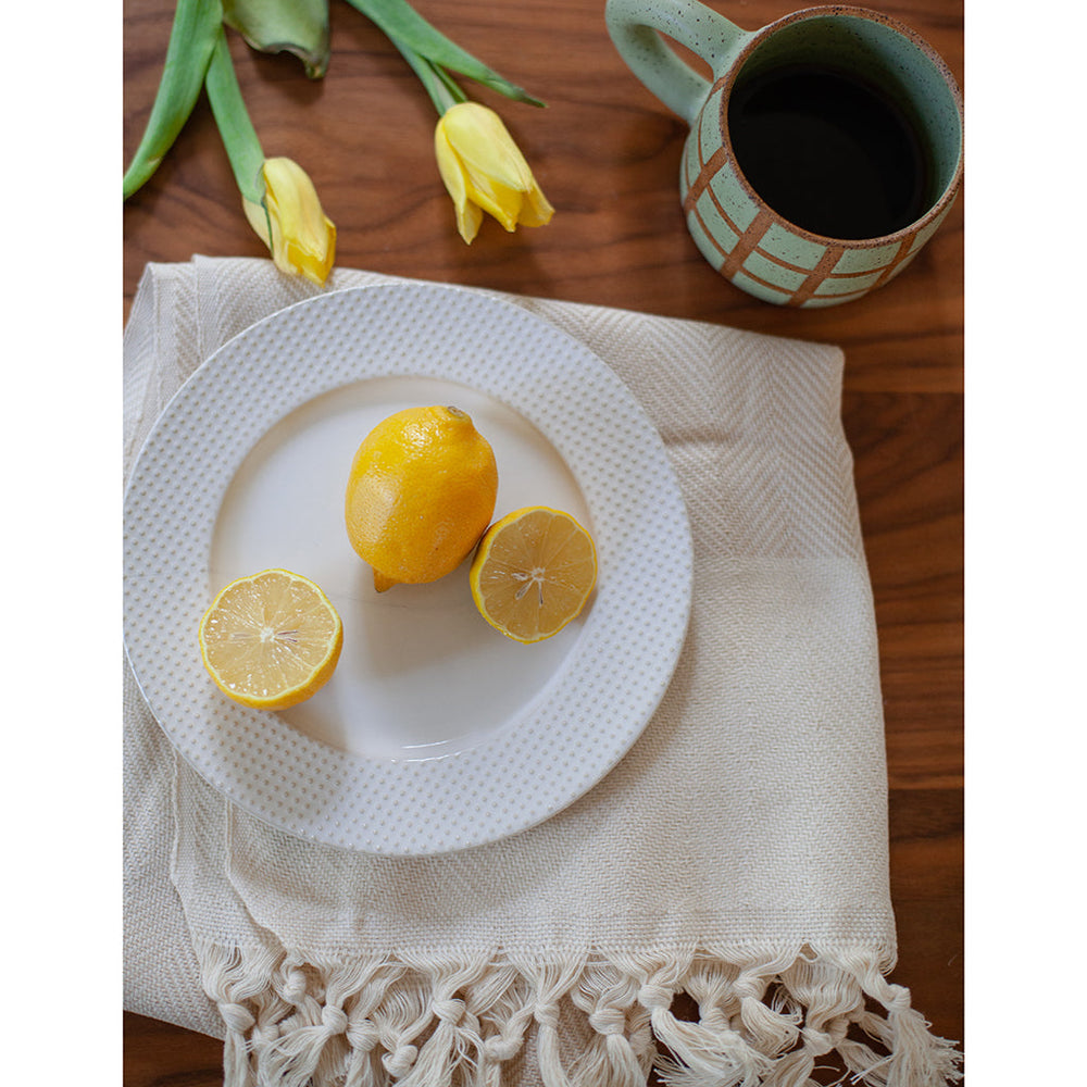 Slate + Salt Herringbone Turkish Hand Towel, Navy