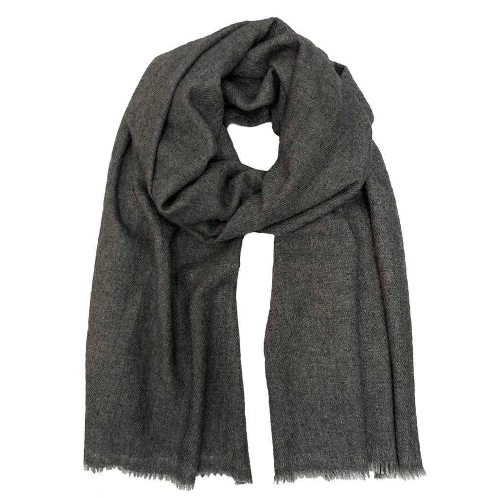 
                  
                    Charcoal Handloom  Cashmere Scarf by SLATE + SALT
                  
                