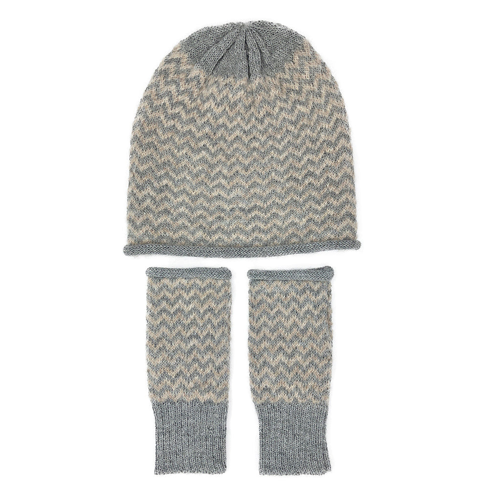 
                  
                    Harbor Chevron Knit Alpaca Beanie by SLATE + SALT
                  
                