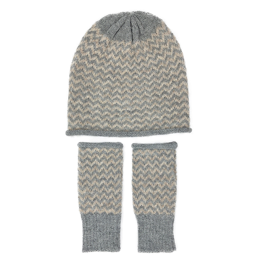
                  
                    Harbor Chevron Knit Alpaca Beanie by SLATE + SALT
                  
                