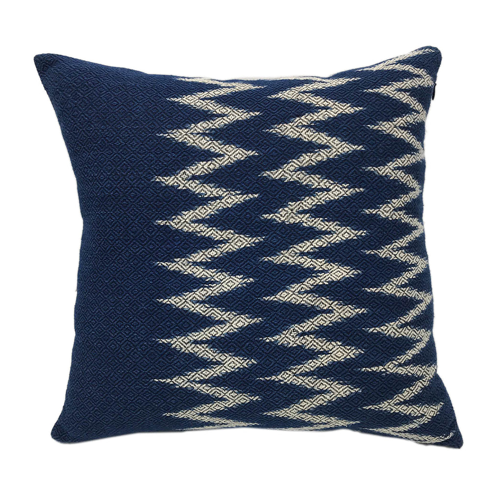 Indigo Chevron Pillow Cover by SLATE + SALT