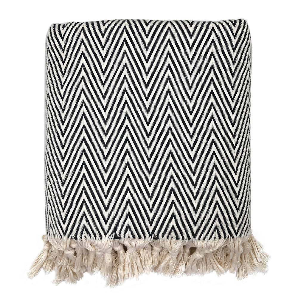 Chunky Chevron Turkish Throw by SLATE + SALT