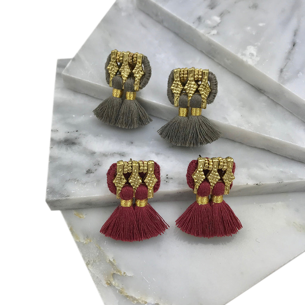 
                  
                    Jhumka Earrings by SLATE + SALT
                  
                