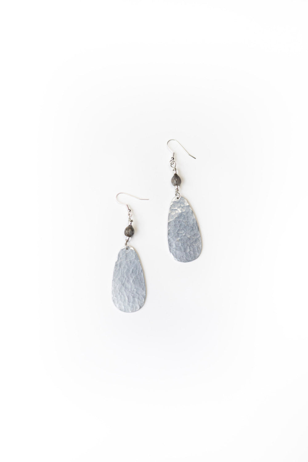 Ellipse Hammered Aluminum  Earring by 2nd Story Goods