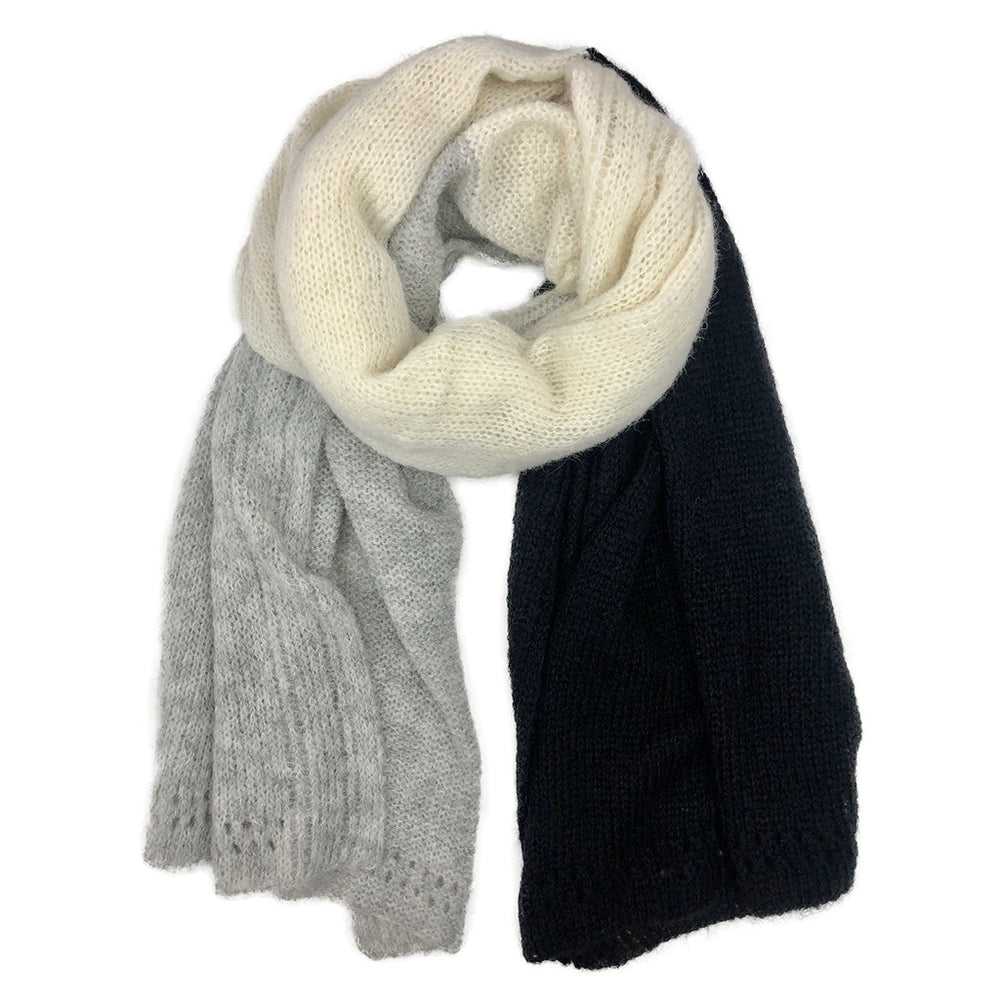 Color Block Alpaca Wrap Scarf by SLATE + SALT