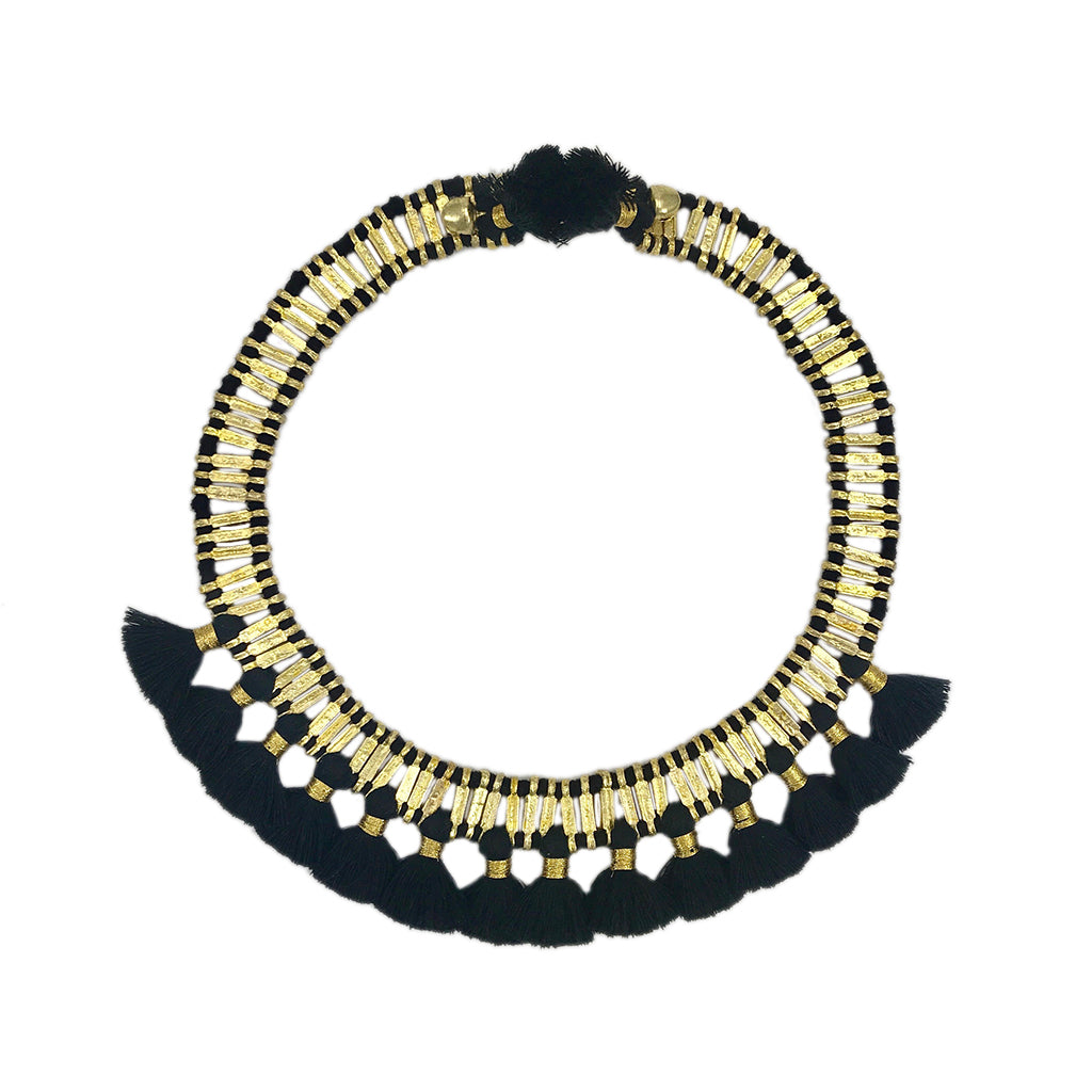 
                  
                    Temple Tassel Collar Necklace by SLATE + SALT
                  
                