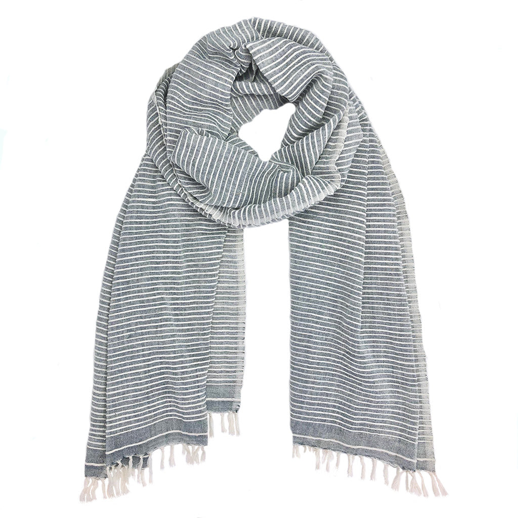 
                  
                    Ethiopian Stripe Wrap Scarf by SLATE + SALT
                  
                