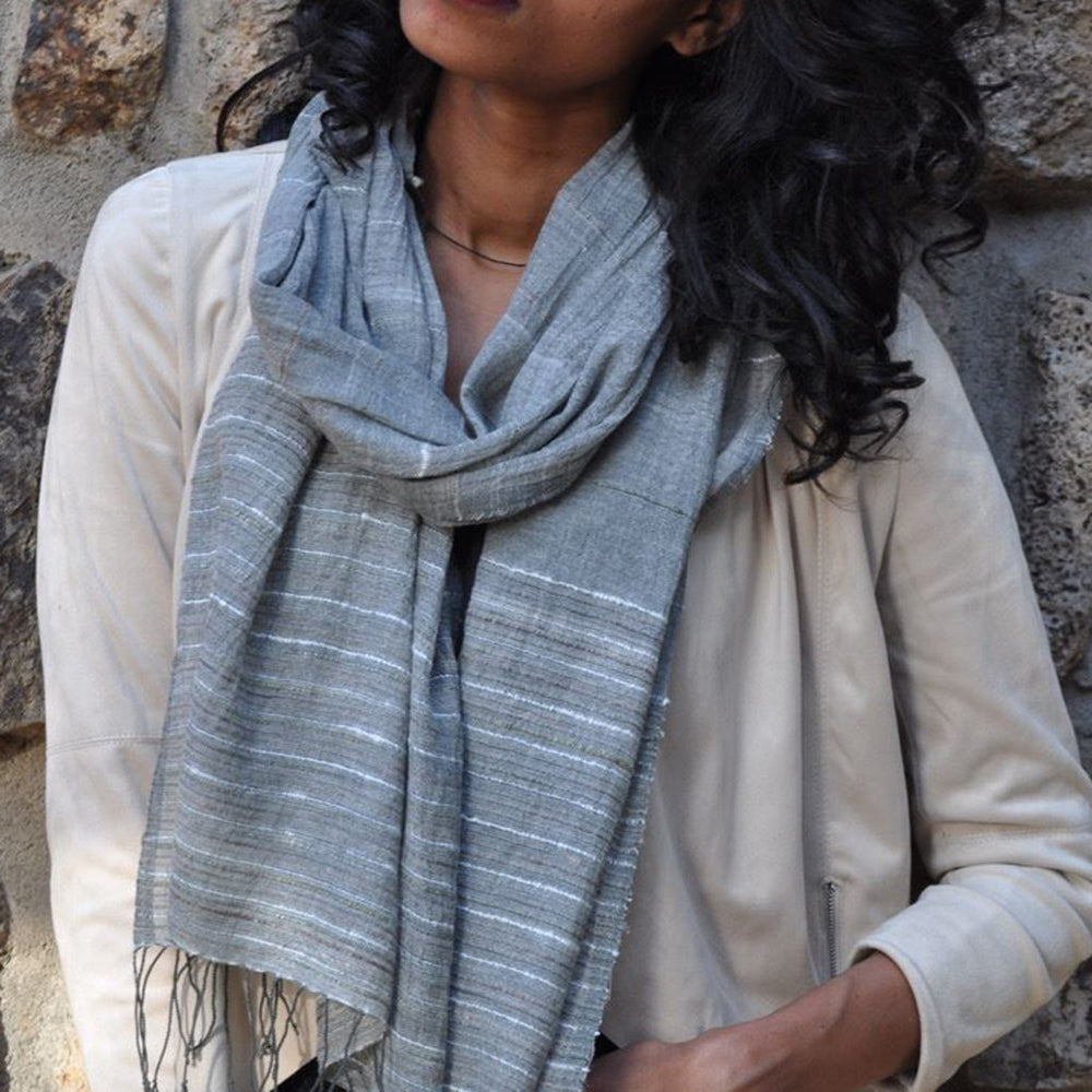 
                  
                    Ethiopian Silk Blend Scarf by SLATE + SALT
                  
                