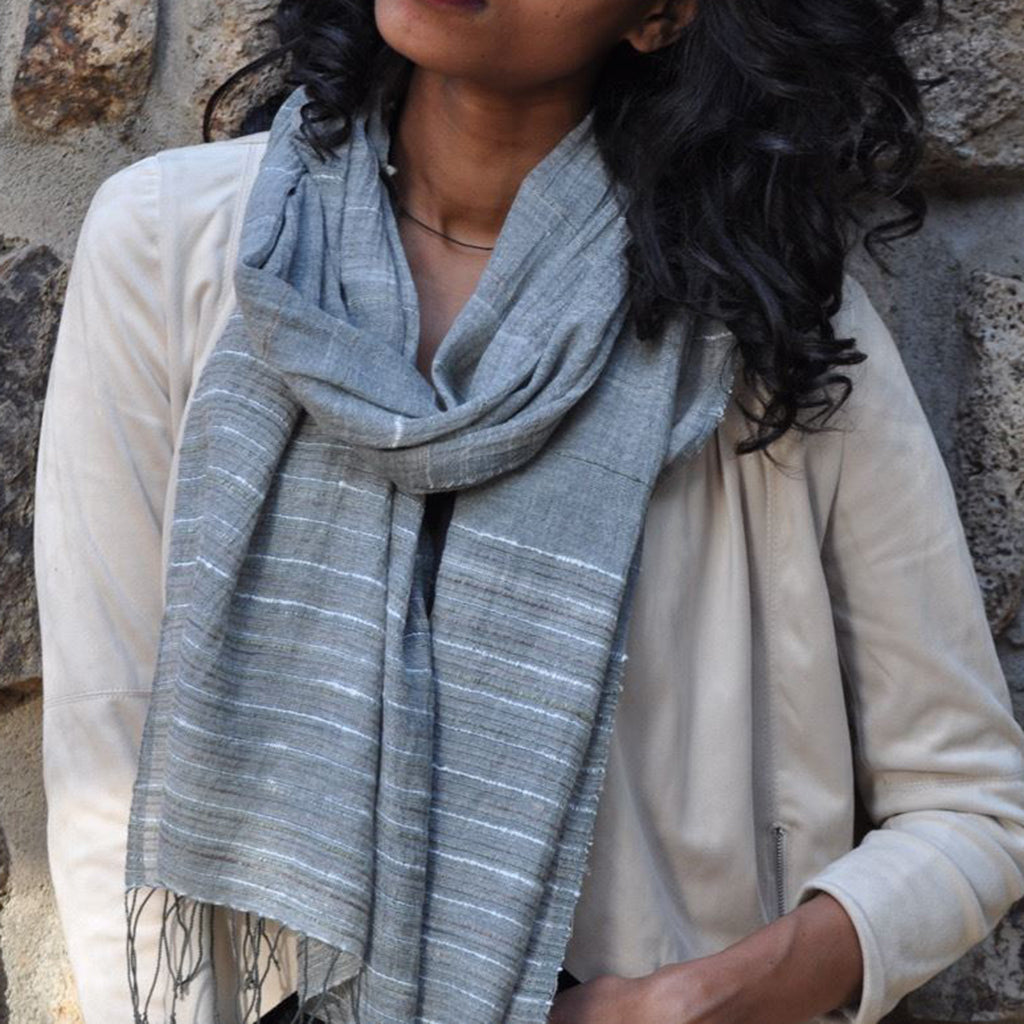 
                  
                    Ethiopian Silk Blend Scarf by SLATE + SALT
                  
                