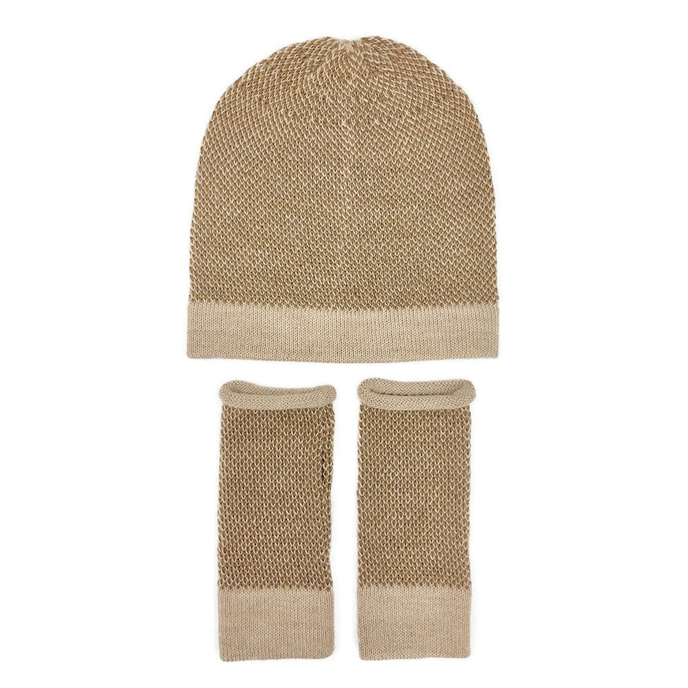 
                  
                    Camel Interwoven Alpaca Beanie by SLATE + SALT
                  
                