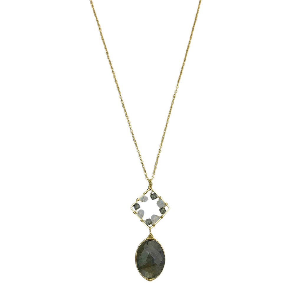 
                  
                    Labradorite Pendant Necklace by SLATE + SALT
                  
                