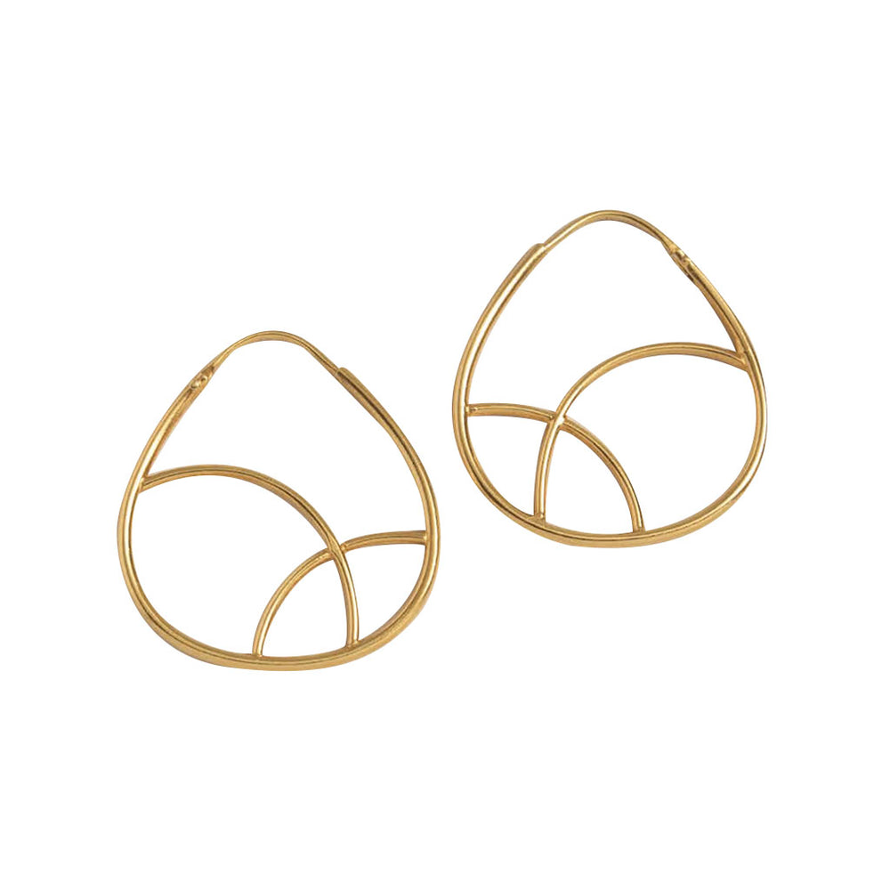 
                  
                    Geometric Gold Hoop Earrings by SLATE + SALT
                  
                