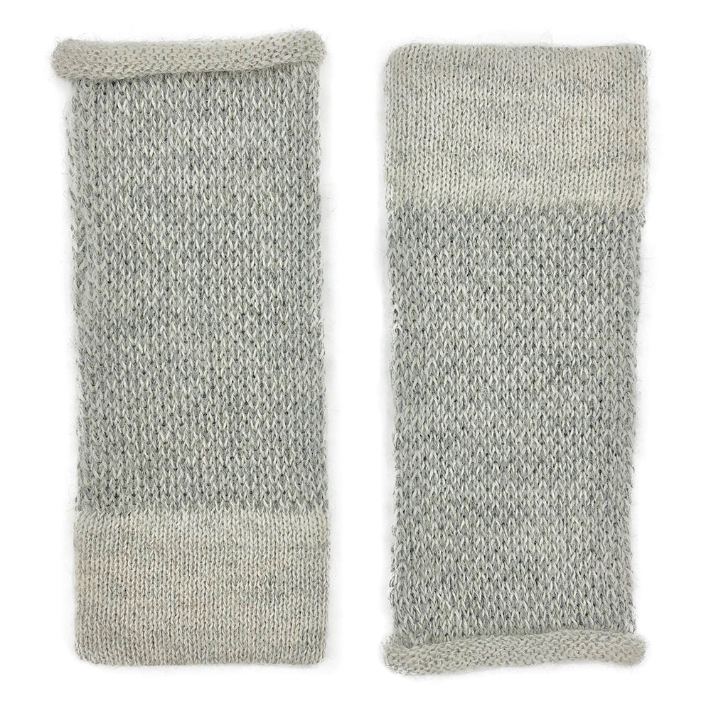 Gray Interwoven Alpaca Gloves by SLATE + SALT