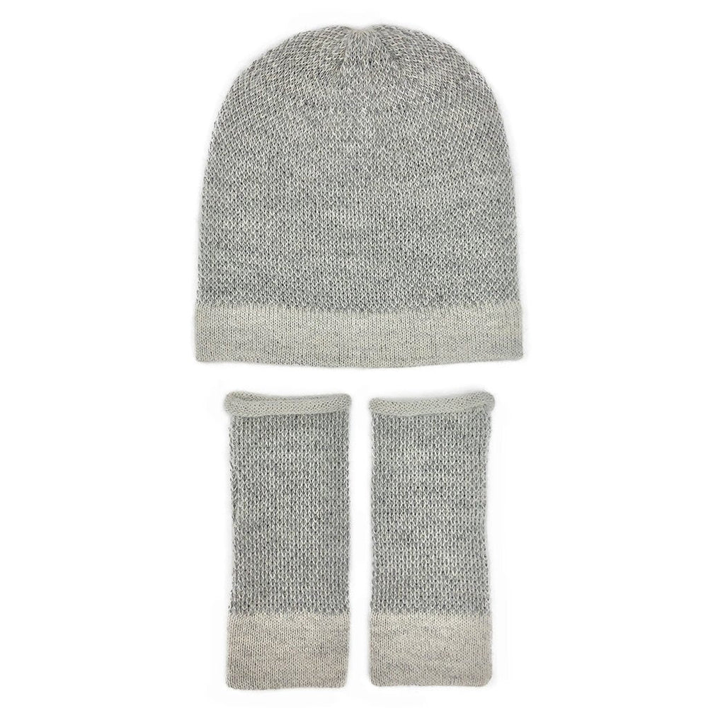 
                  
                    Gray Interwoven Alpaca Beanie by SLATE + SALT
                  
                