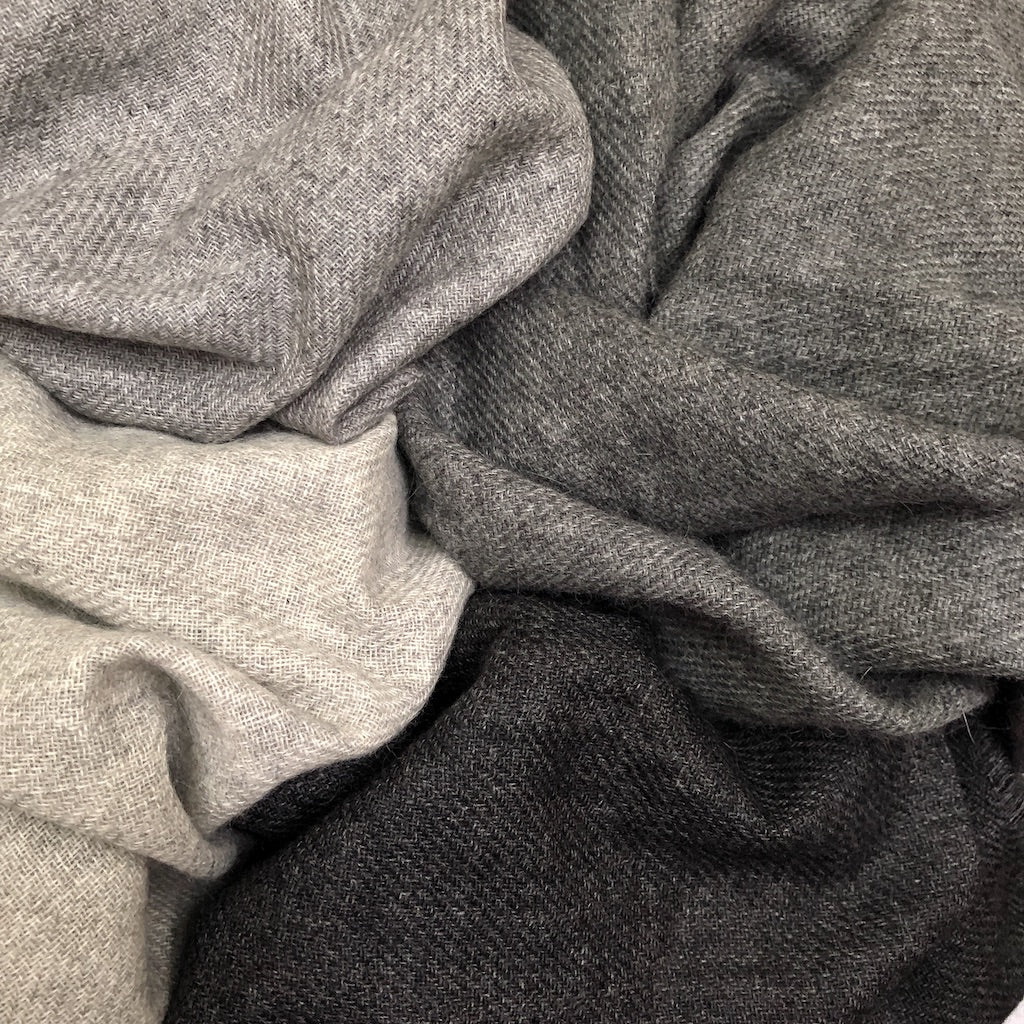 
                  
                    Charcoal Handloom  Cashmere Scarf by SLATE + SALT
                  
                