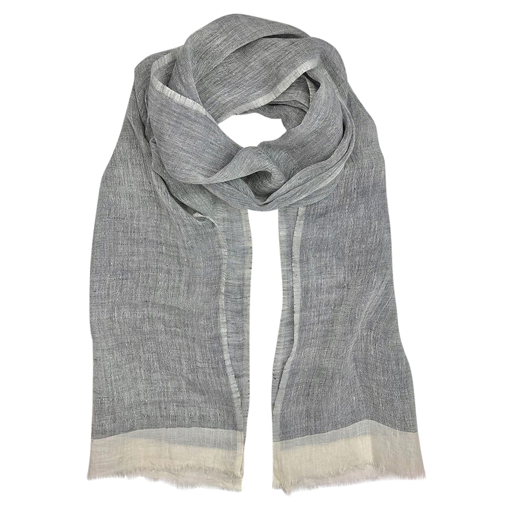 
                  
                    Gauze Linen Two Tone Scarf by SLATE + SALT
                  
                