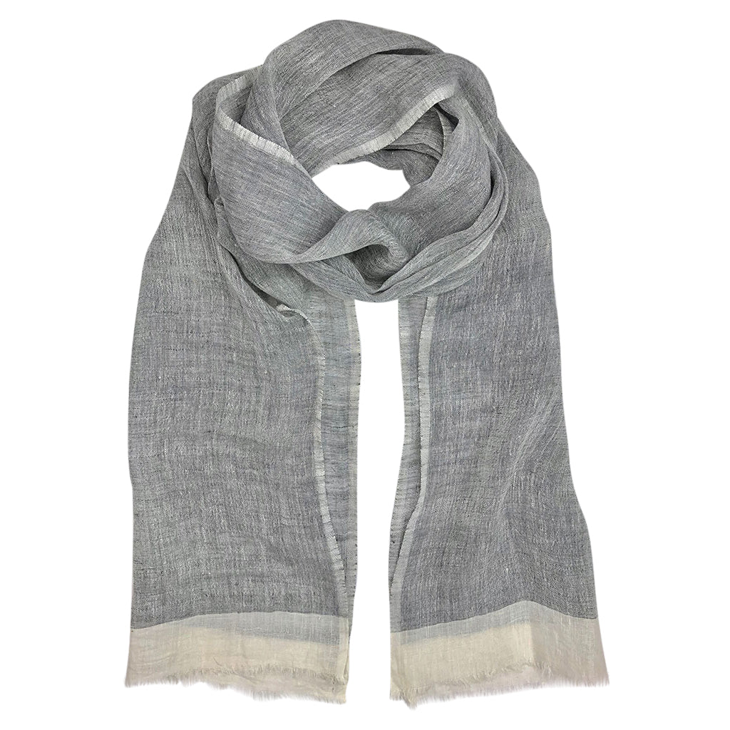 
                  
                    Gauze Linen Two Tone Scarf by SLATE + SALT
                  
                