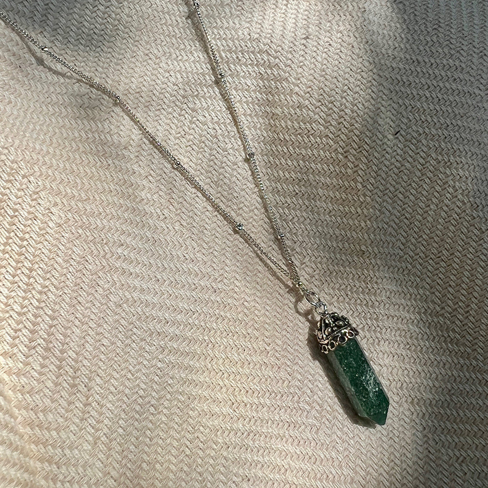 
                  
                    Aventurine Crystal Necklace by SLATE + SALT
                  
                