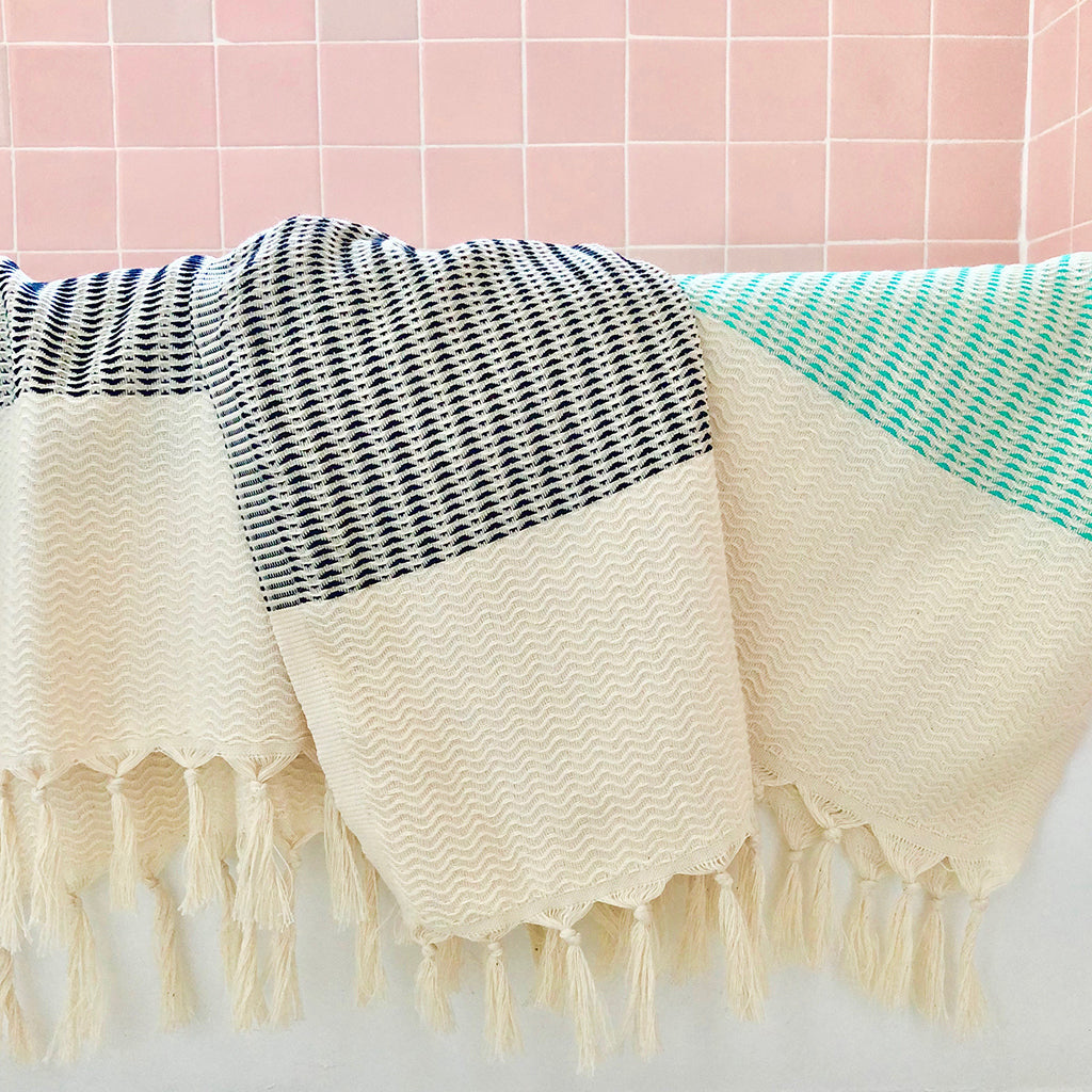 
                  
                    Plush Wavy Turkish Towel by SLATE + SALT
                  
                