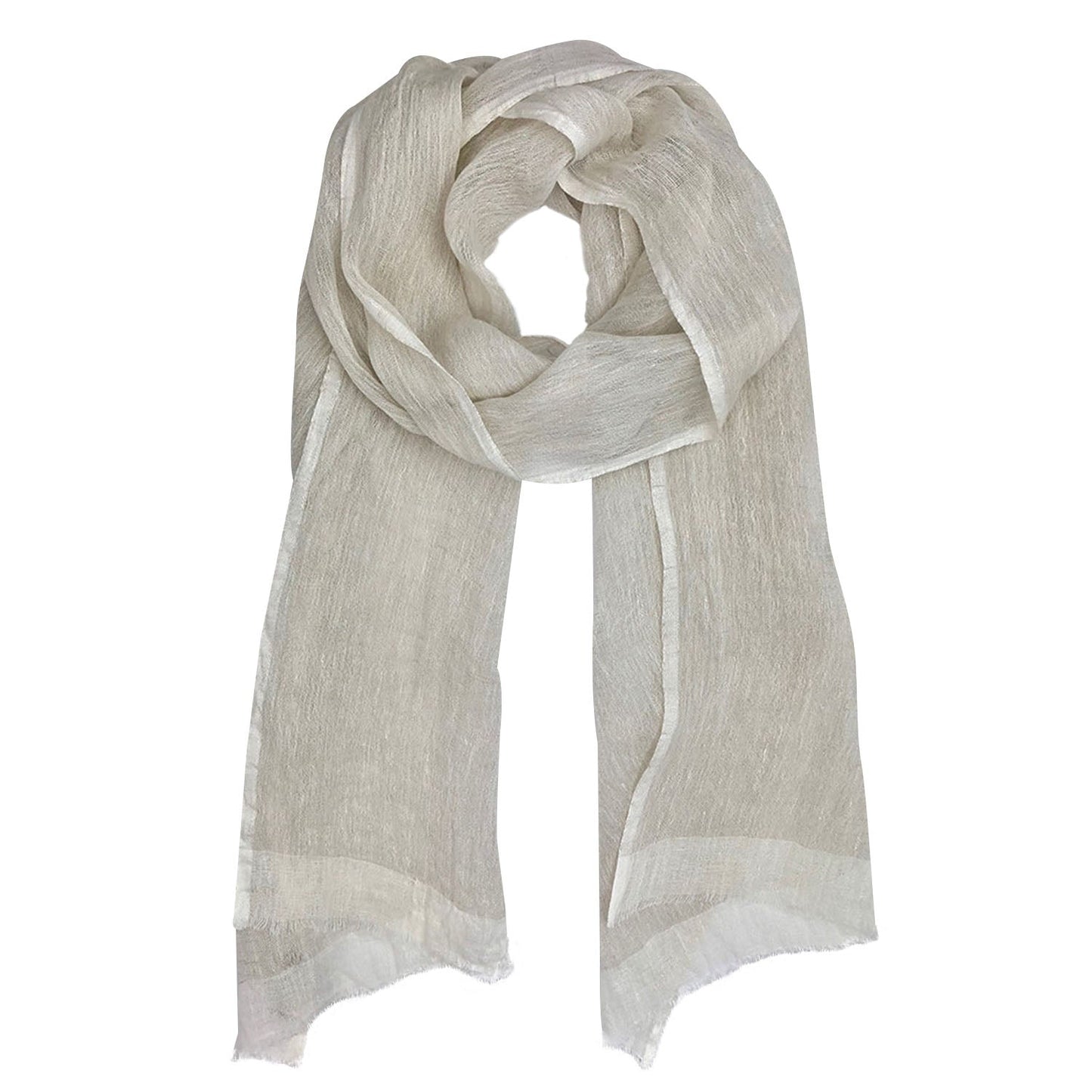 
                  
                    Gauze Linen Two Tone Scarf by SLATE + SALT
                  
                
