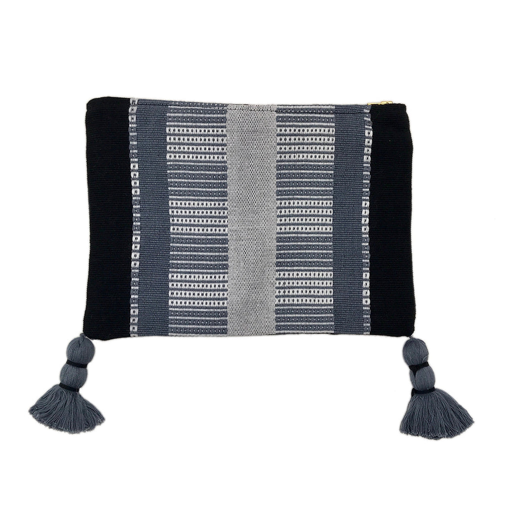 Black Striped Backstrap Clutch by SLATE + SALT