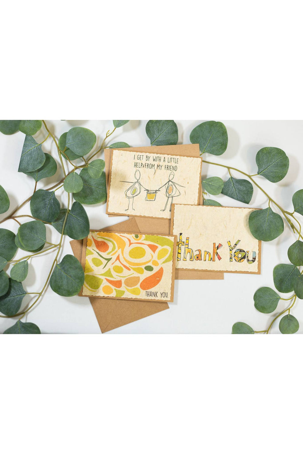 Banana Paper Thank You Cards by 2nd Story Goods