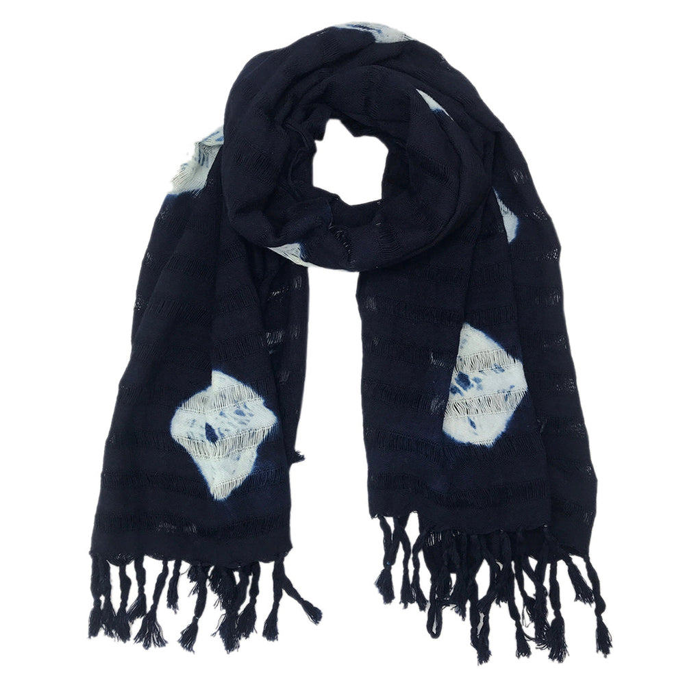 Indigo Eye Stripe Scarf by SLATE + SALT