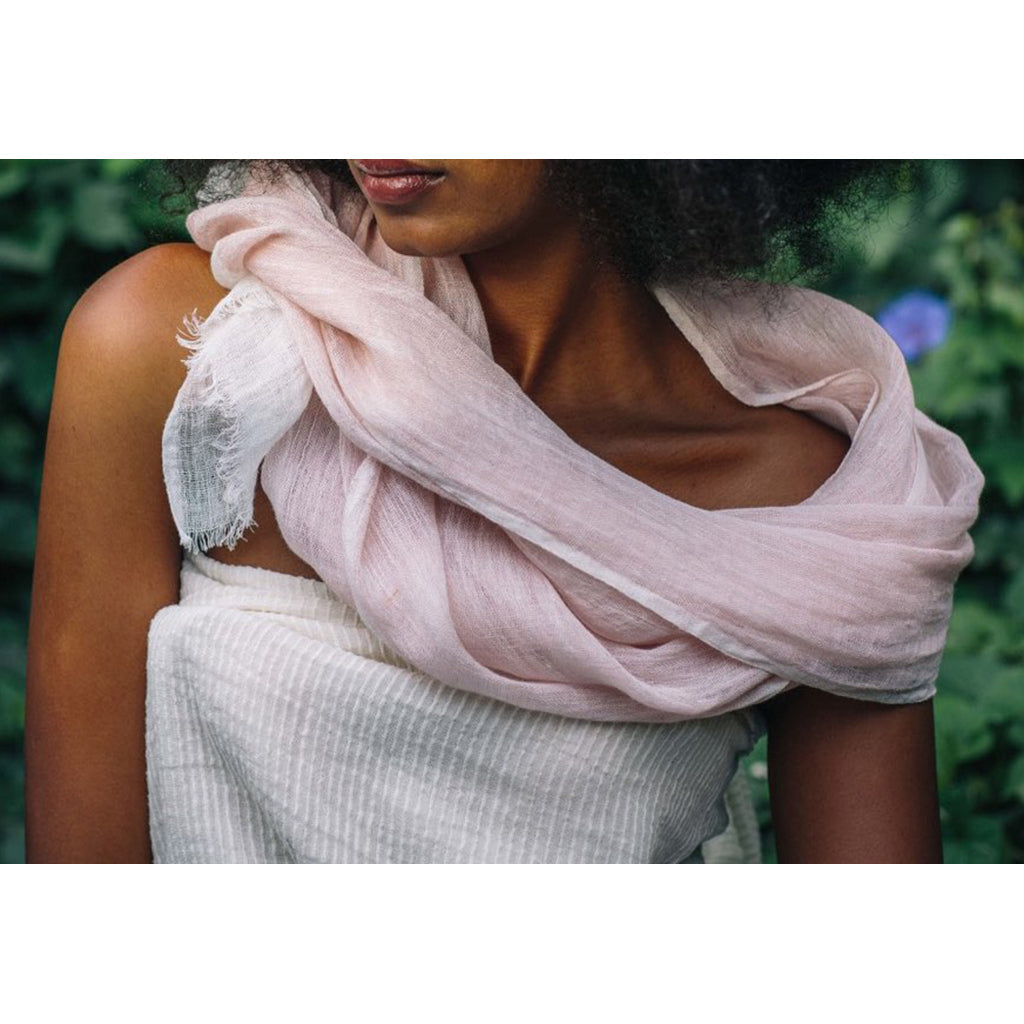 
                  
                    Gauze Linen Two Tone Scarf by SLATE + SALT
                  
                