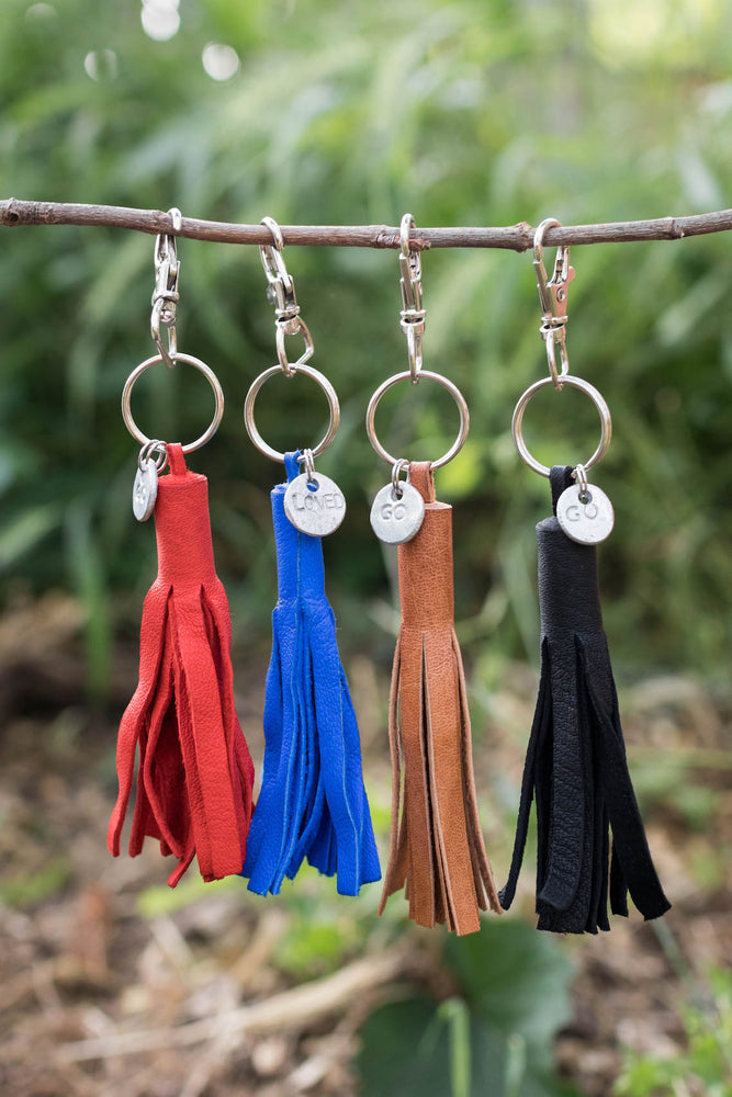 
                  
                    Leather Tassel Key Chain by 2nd Story Goods
                  
                