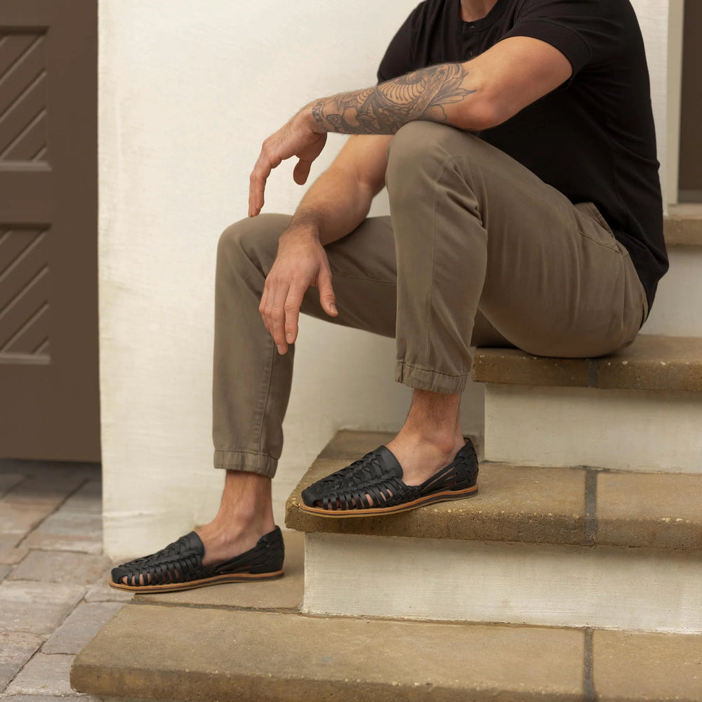 Men huarache deals sandals