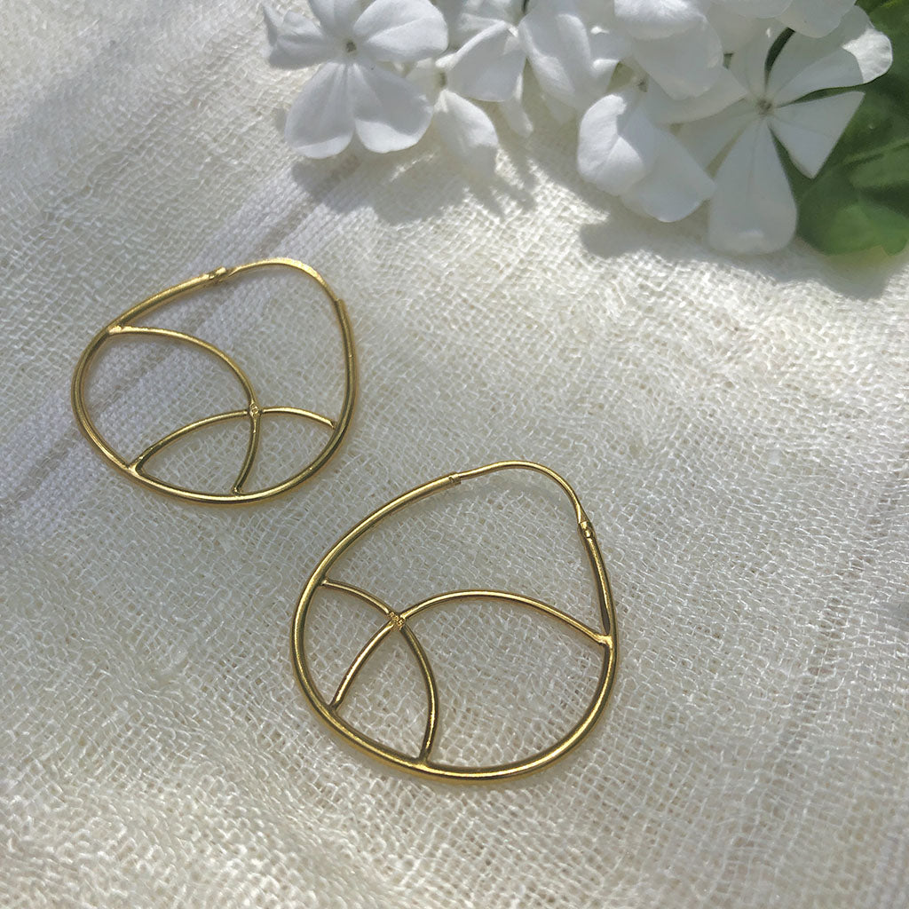 
                  
                    Geometric Gold Hoop Earrings by SLATE + SALT
                  
                