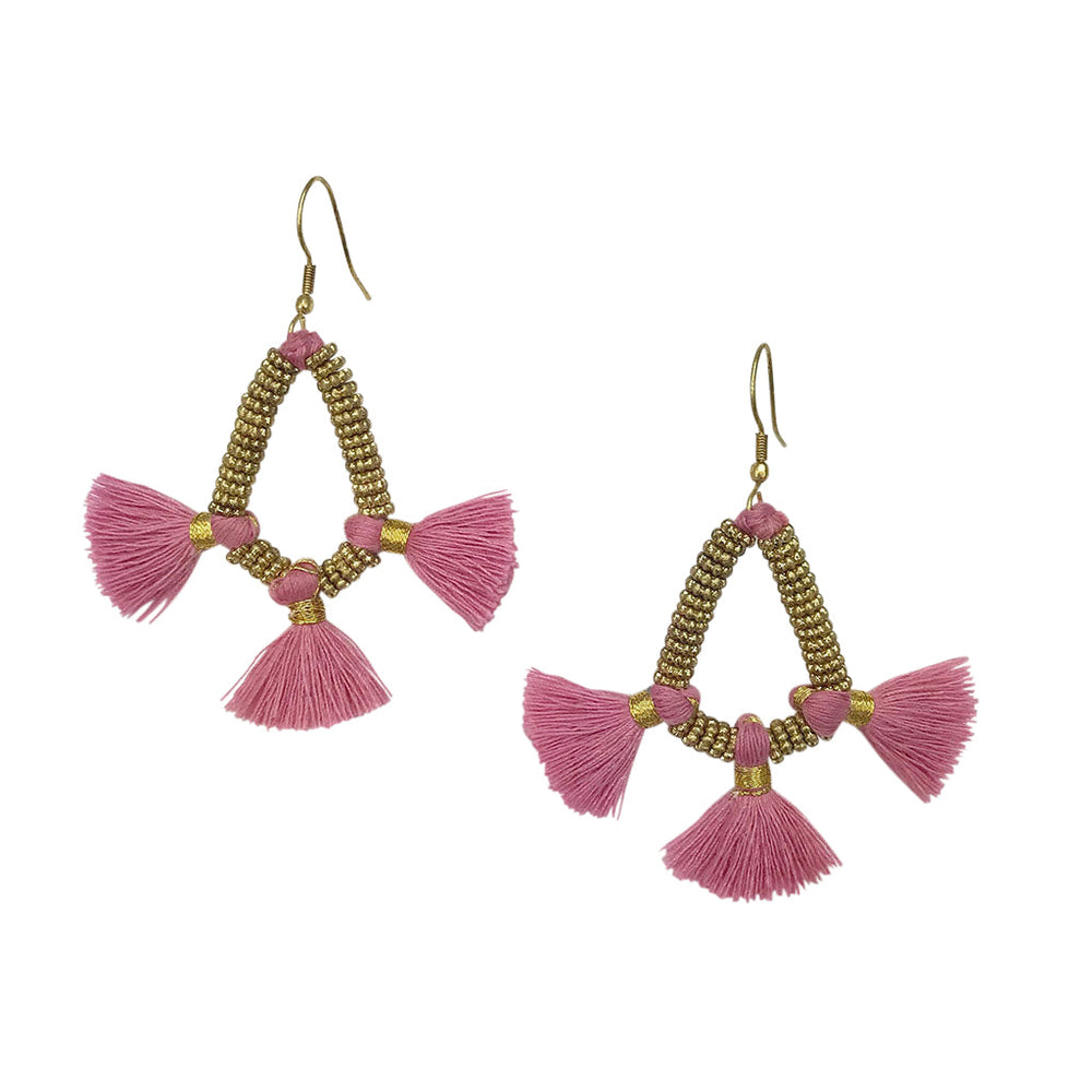 Nira Fringe Earrings by SLATE + SALT