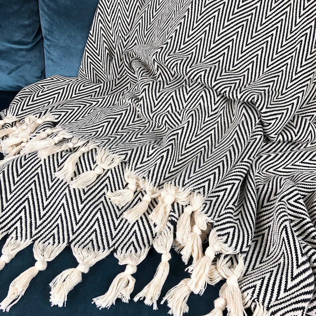 
                  
                    Chunky Chevron Turkish Throw by SLATE + SALT
                  
                